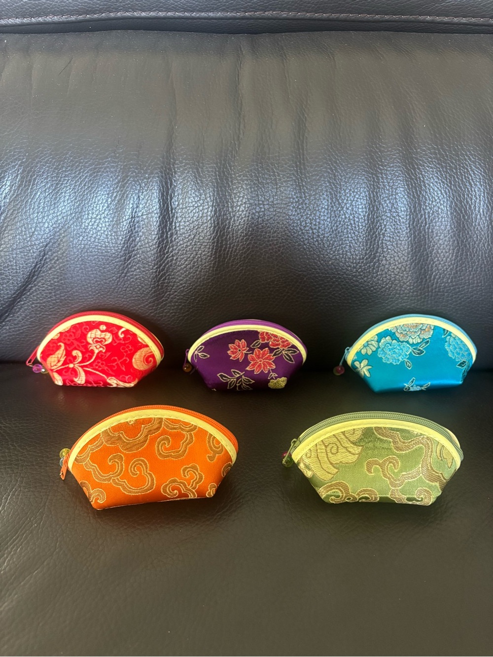 Colorful Floral Embroidered Zip Jewelry Coin Pouch - pick 1 (buy now) (NWOT)